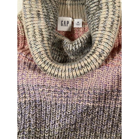 Gap Soft Marled Knit Cotton Sweater.Long sleeves.Turtleneck. Medium. MSRP$64.99 - Picture 5 of 5